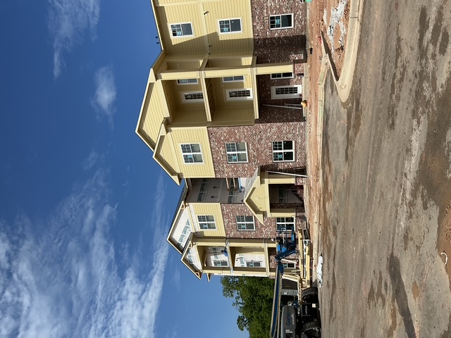 Masonry brickwork on a residential exterior