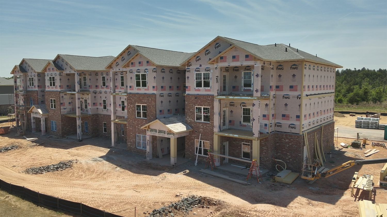 West Pine stone and block masonry build in Sylvester, GA