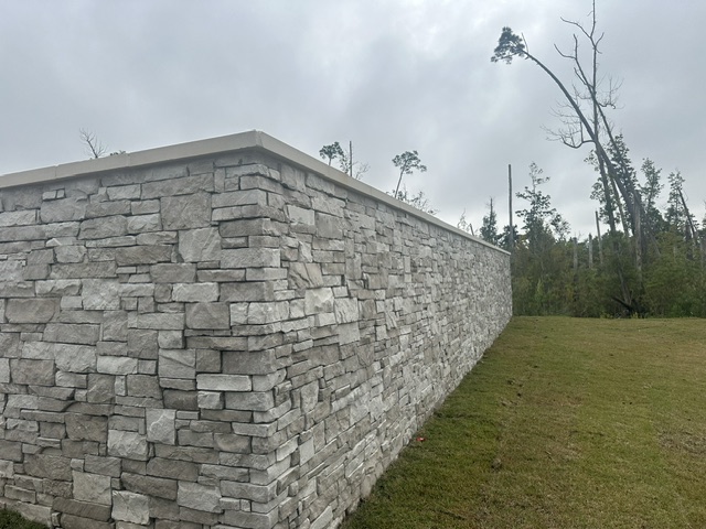 Stone fireplace and hearth work